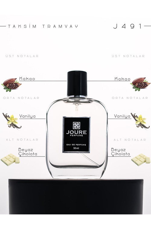 Joure J491 Kakao Vanilya Beyaz Çikolata Kokulu 50 ml Kalıcı Edp Unısex Parfüm 8683498813073