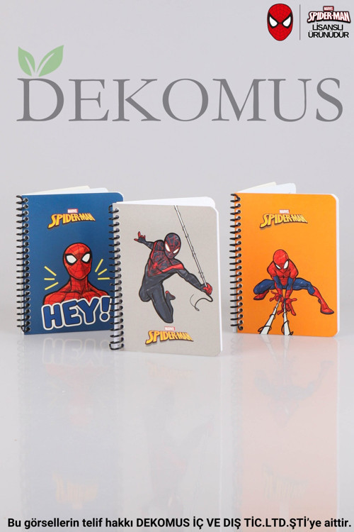 LİSANSLI SPIDERMAN ÇİZGİLİ NOT DEFTERİ / BLOKNOT 80 YAPRAK
