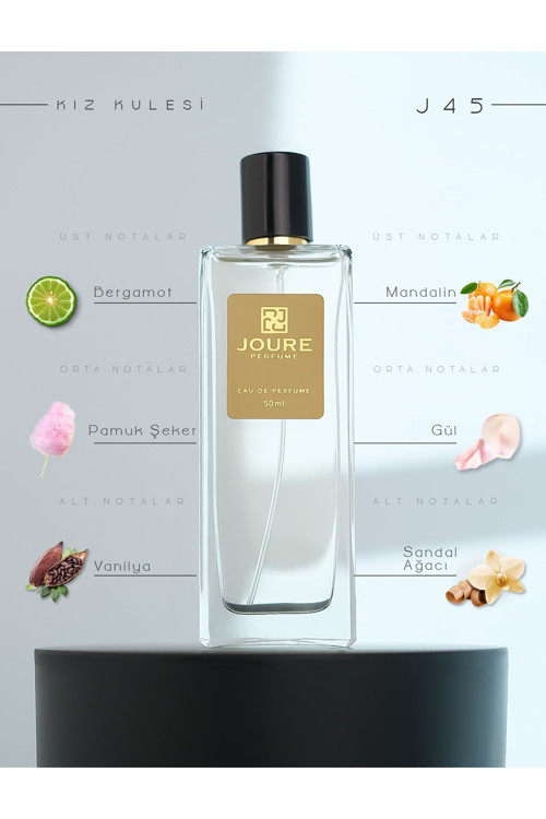 Joure J45 - Tatlı Pudralı Vanilya Kokulu 50ml Kalıcı Edp Kadın Parfüm