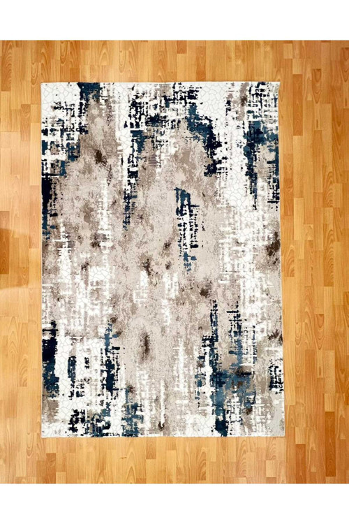 Karmaşık Geometrik Dokulu 160 X 230 Yün Halı