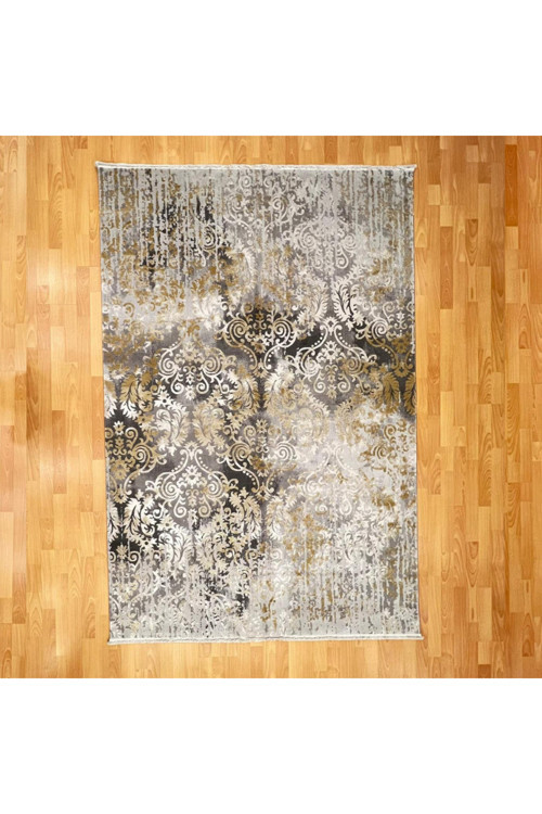 Klasik Motifli Gold Efektli 160 X 230 Yün Halı