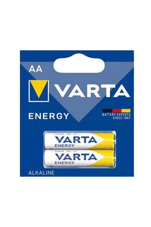 PİL ALKALİN ENERGY AA 2'Lİ KARTELA BEST BEFORE 12.2030