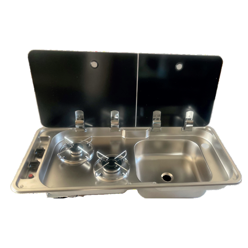 KARAVAN & TEKNE KROM KOMBİNASYONLU OCAK 36X78 (UNİVERSAL)