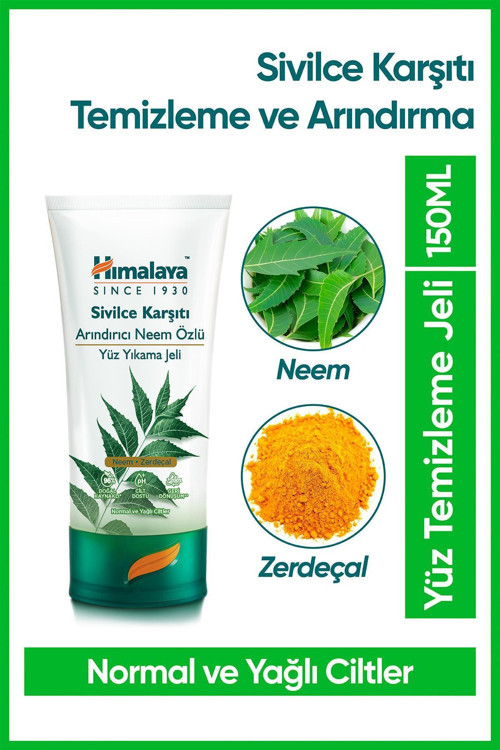 Sivilce Karşıtı Arındırıcı Yüz Temizleme Jeli 150 Ml | Neem & Zerdeçal | Normal Ve Yağlı Ciltler