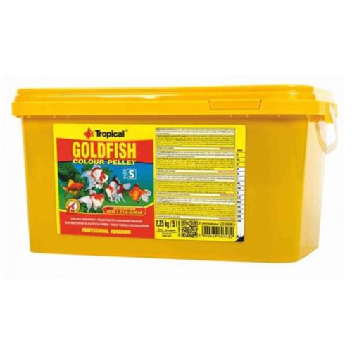 Goldfish Colour Pellet Size S 5 Lt / 2,25 Kg