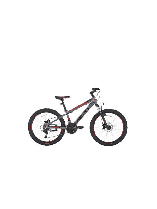 COOPER ÇOCUK BİSİKLETİ 30 CM V FREN 24 JANT 21 VİTES FÜME KIRMIZI