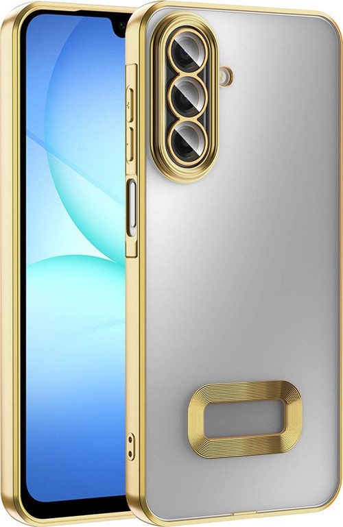Galaxy A17 Kılıf Kamera Korumalı Logo Gösteren Omega Kapak