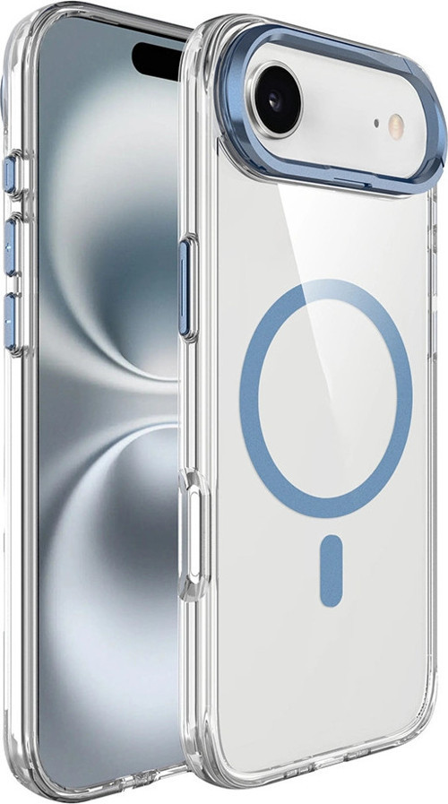 Apple İphone 17 Air Kılıf M-Safe Şarj Özellikli Airbagli Kamera Standlı Azor Kapak