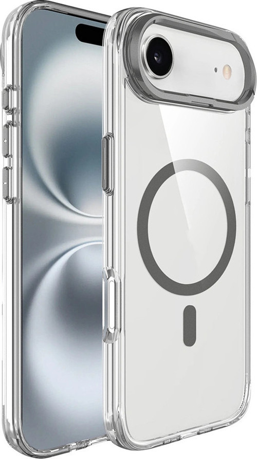 Apple İphone 17 Air Kılıf M-Safe Şarj Özellikli Airbagli Kamera Standlı Azor Kapak
