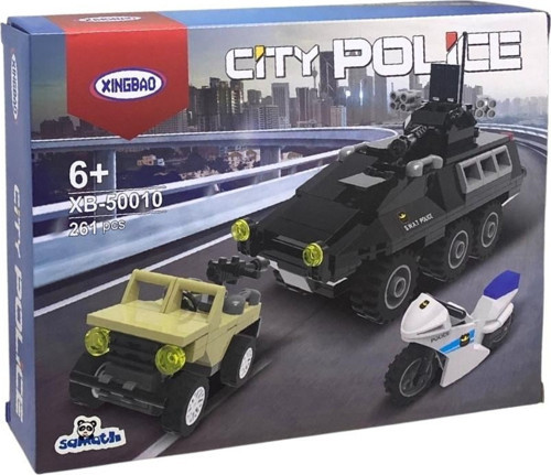 Şehir Polisi Yapım Seti 261 Parça Polis Araçlı Eğitici Blok Seti