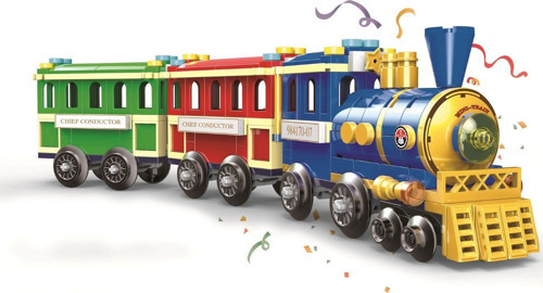 Tren Yapım Seti 369 Parça Eğitici ve Detaylı Blok İnşa Oyuncağı