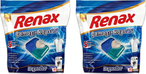 Çamaşır Kapsülü 30 Yıkama Beyazlar x 2 Adet