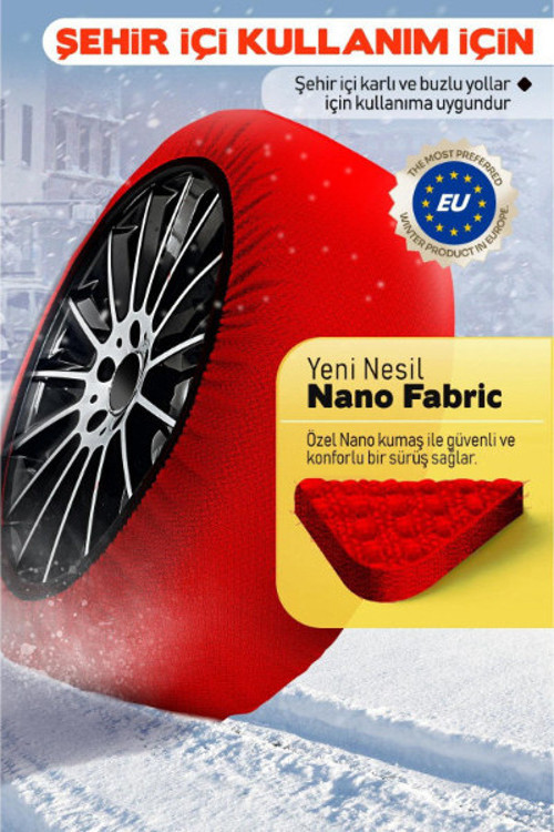 Büro Ev Ofis Arabası için Araç Dışı Kar Çorabı Oto Lastik Aksesuarı