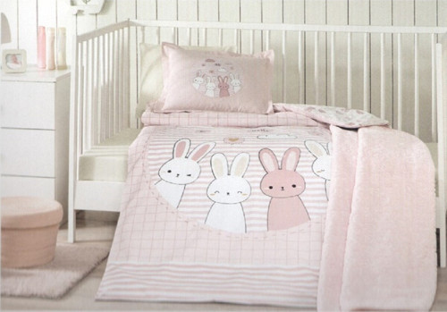 OZDILEK BATTANIYELI NEVRESIM TAKIMI BEBEK HELLO PEMBE RABBIT