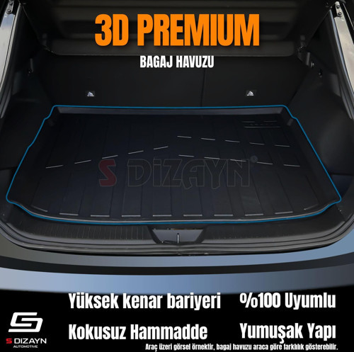 S-Dizayn Togg T10F 3D Pro Bagaj Havuzu 2025 Üzeri A+ Kalite