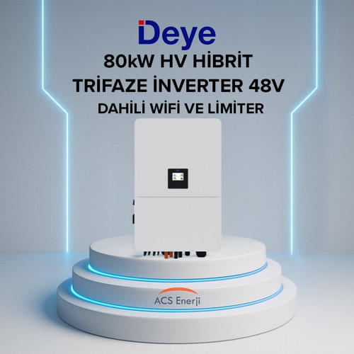 80KW HİBRİT TRİFAZE İNVERTER HV