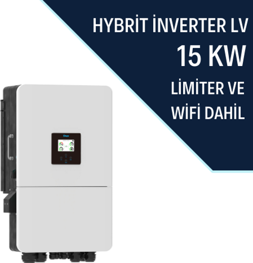 15KW HİBRİT TRİFAZE İNVERTER LV