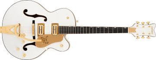Synchromatic Falcon Hollowbody Bigsby Abanoz Klavye Snowcrest White Elektro Gitar