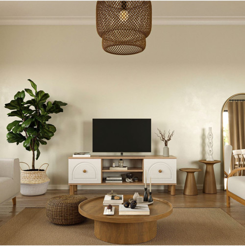 Bohem Tv Ünitesi 150 Cm 2 Kapaklı Mdf Kapaklı Tv Ünitesi