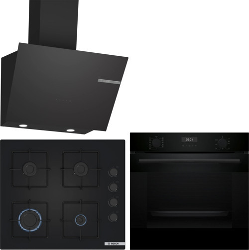 Siyah Ankastre Set HUA717BA0T-POP6C6P30O-DWK66PJ60T