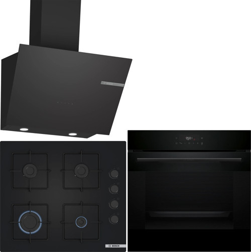 Siyah Ankastre Set HJG852YB0T-POP6C6P30O-DWK66PJ60T