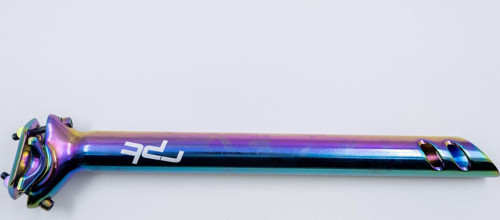 Raptor Sp-726 31.6 350mm Sele Borusu Bisiklet Koltuk Borusu Alüminyum Rainbow Sele Borusu Oil Slick