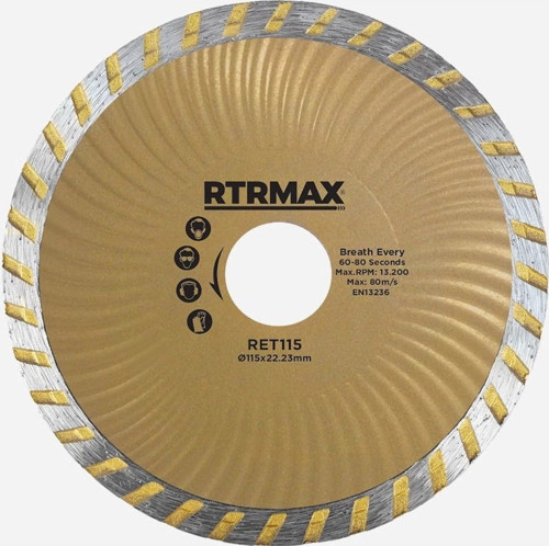 RET115 Turbo Kanallı Elmas Testere 115*22MM
