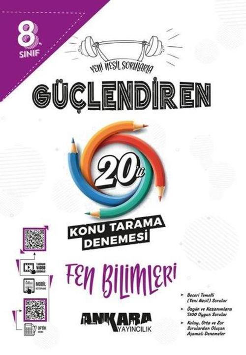 8. Sınıf  Fen Bilimleri Güçlendiren 20'li Konu Tarama Denemesi
