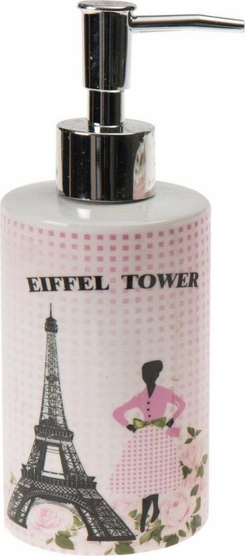 Seramik Sıvı Sabunluk Eyfel Kulesi Model 7X7X18Cm 320Ml
