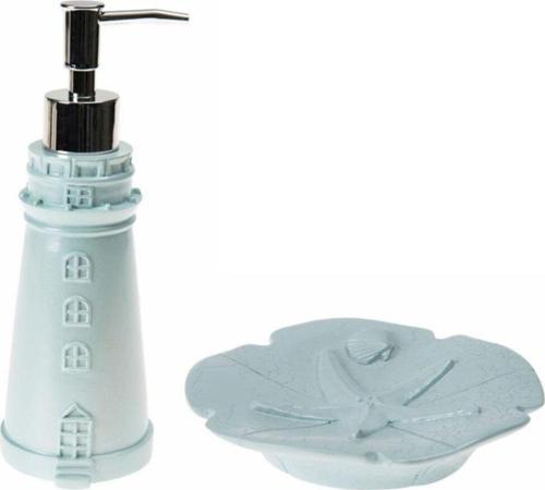 Sıvı Sabunluk Ve Sabunluk 2 Li Banyo Seti,Deniz Feneri