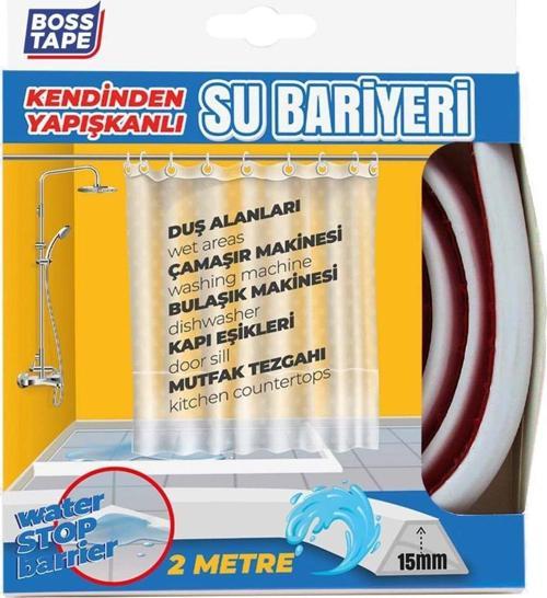 Duş, Kapı Eşiği, Mutfak Tezgahı Etrafı Su Kesici Bariyer - 2 metre