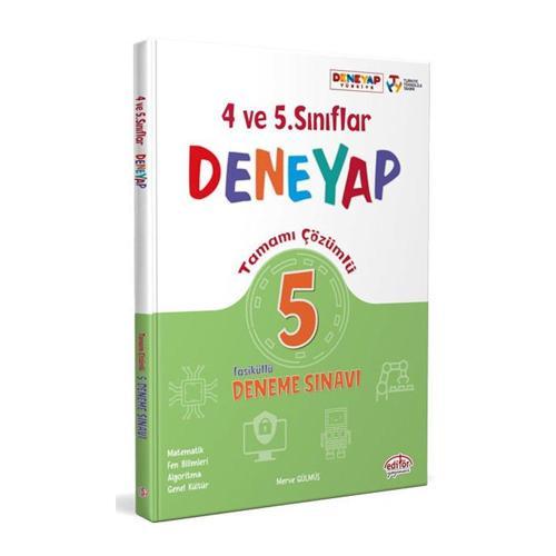 4-5. Sınıf Deneyap Tamamı Çözümlü 5 Deneme Sınavı Editör