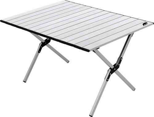 ® Large Alüminyum Katlanabilir Kamp ve Piknik Masası, Çantalı, Gri