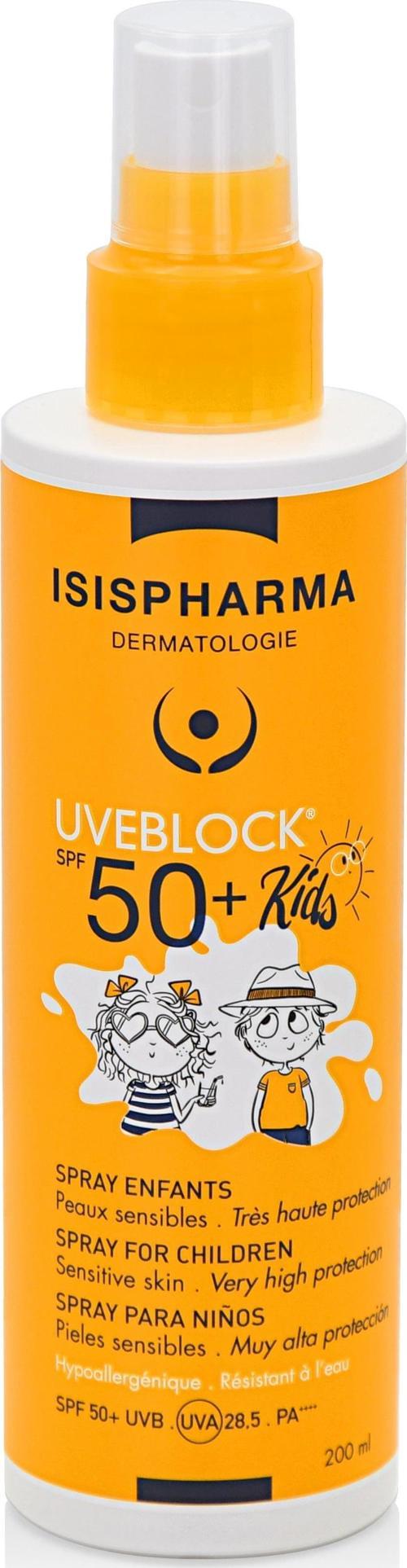 Uveblock Kids Çocuklar İçin Güneş Koruyucu Spray Spf 50+ 200 m