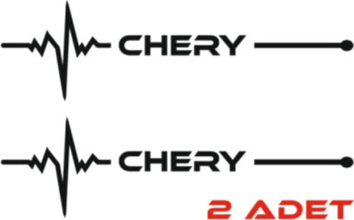 Chery İçin Uyumlu Aksesuar Nabız Sticker Siyah 30*8 Cm