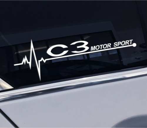 Citroen C3 İçin Uyumlu Aksesuar Yan Kapı Cam Sticker 20*7 Cm