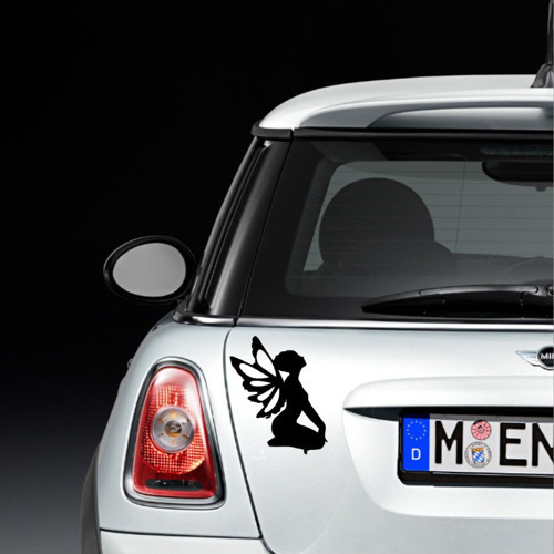 Kelebek Kadın Tasarım Oto Sticker 20*10