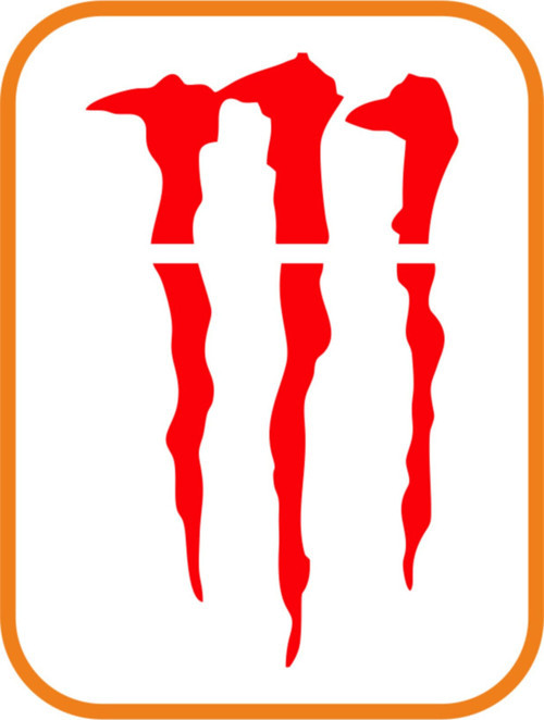 Monster Pençe Far Veya Cam Altı Büyük Oto Sticker Kırmızı 33*20 Cm