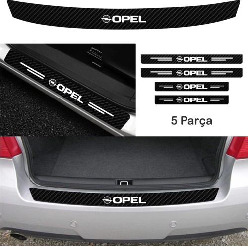 Opel Senator İçin Uyumlu Aksesuar Oto Bağaj Ve Kapı Eşiği Sticker Set Karbon