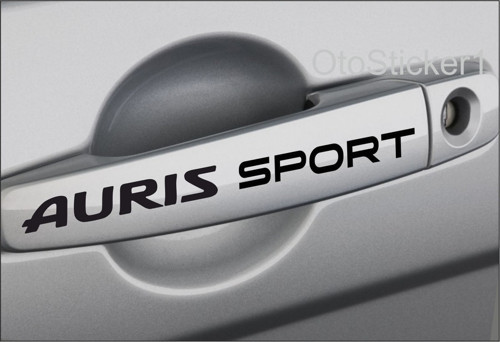 Toyota Auris Sport İçin Uyumlu Aksesuar Kapı Kolu Ve Jant Sticker 8 Adet