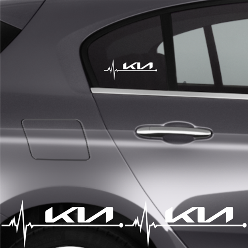 Kia Xceed İçin Uyumlu Aksesuar Oto Ritim Sticker 2 Adet 20*9 Cm