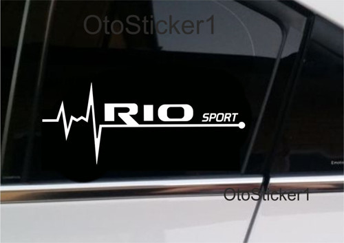 Kia Rio Sport Nabız Kalp Atışı Ritim Sticker 2 Adet