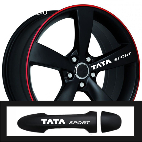 Tata İçin Uyumlu Aksesuar Oto Kapı Kolu/Jant Sticker 10 Adet 10*1 5 Cm