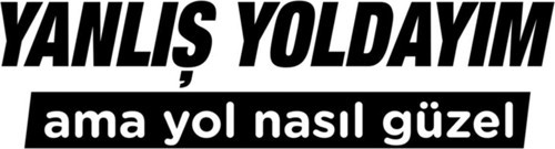 Yanlış Yoldayım Oto Sticker 14*4 Cm