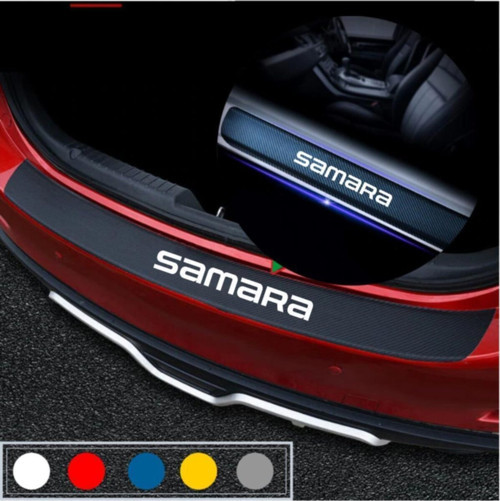 Lada Samara İçin Uyumlu Aksesuar Oto Bagaj Ve Kapı Eşiği Sticker Seti Karbon