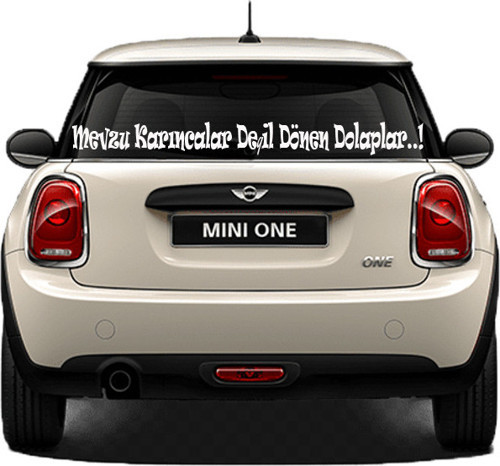 Oto Cam Yazı Sözleri Ticari-Servis-Dolmuş-Panelvan Uzun Sticker Model 50