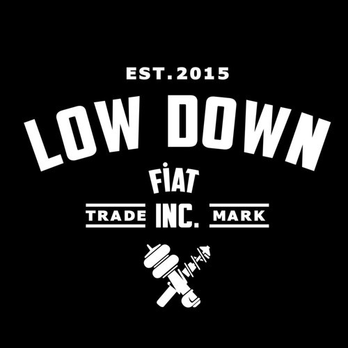Low Down Fiat Arka Cam Sticker 40*31 Cm