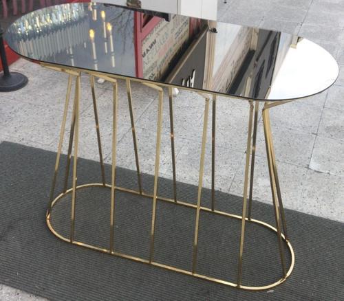 Dresuar 12418 Cadde Model Metal Gold RENK KAPLAMA Temper Cam Ayna El Yapımı