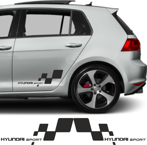 Hyundai Coupe İçin Uyumlu Aksesuar Yan Sport 28*13