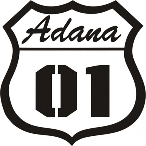 Adana 01 Oto Sticker Siyah 20*20 Cm